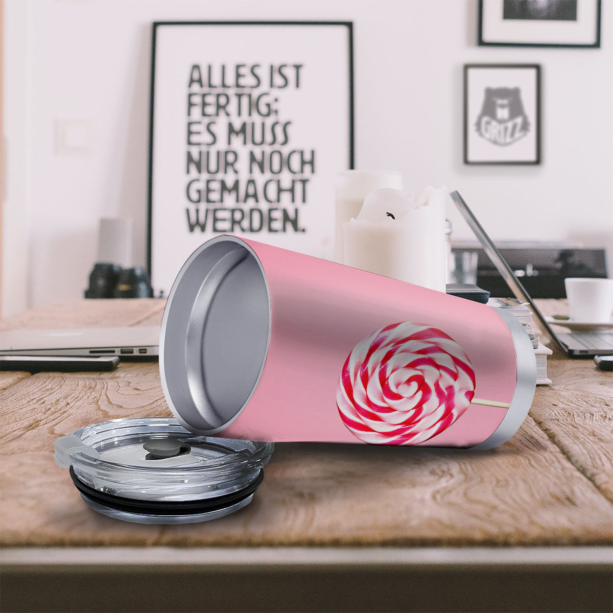 Lollipop Retro Print Tumbler-grizzshop