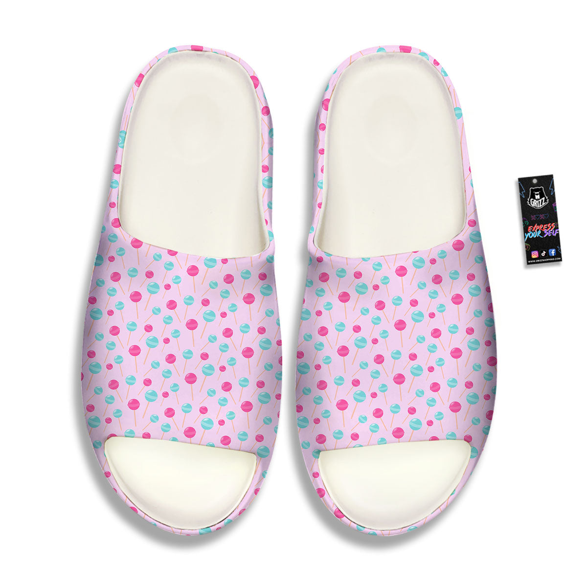 Lollipop Cartoon Print Pattern Sandals-grizzshop