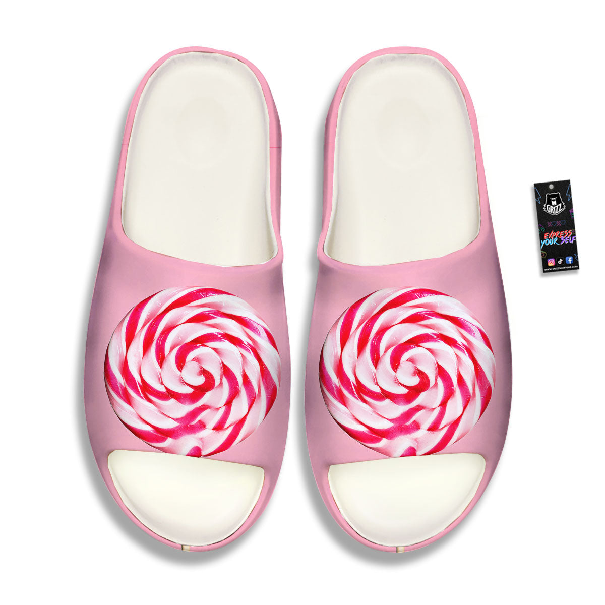 Lollipop Retro Print Sandals-grizzshop