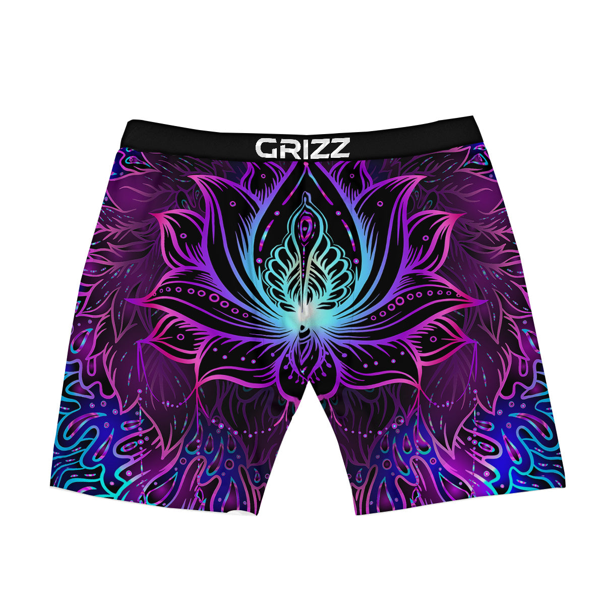 Lotus Boho Spiritual Print Boxer Briefs-grizzshop