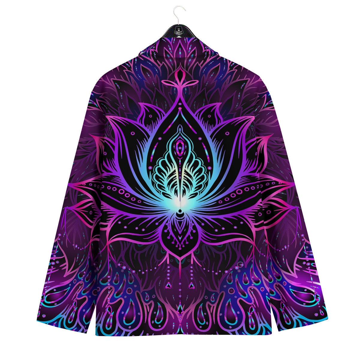 Lotus Boho Spiritual Print Men's Sport Coat-grizzshop