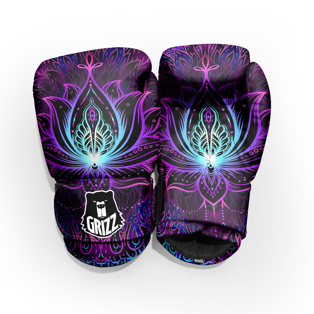 Lotus Boho Spiritual Print Pro Boxing Glove