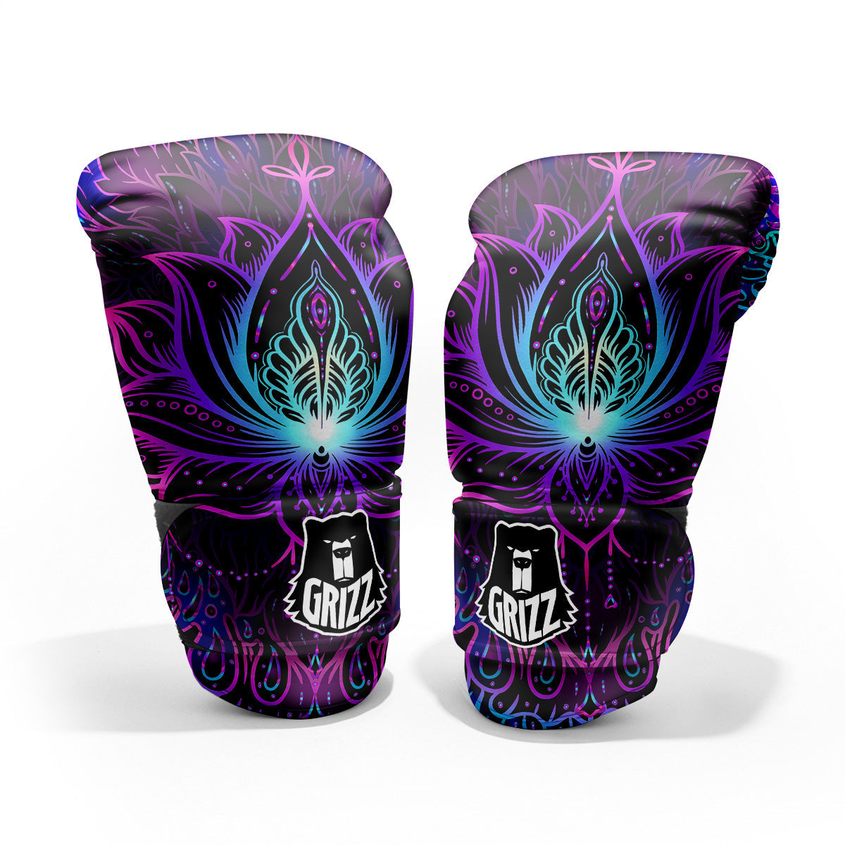 Lotus Boho Spiritual Print Pro Boxing Glove