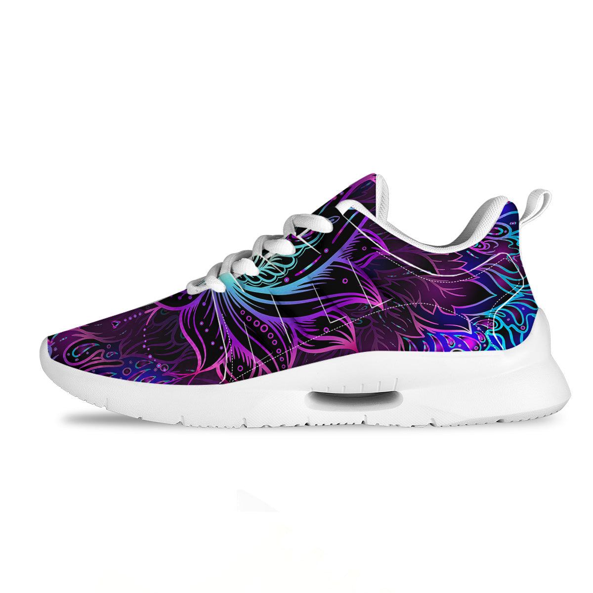 Lotus Boho Spiritual Print Tennis Shoes-grizzshop