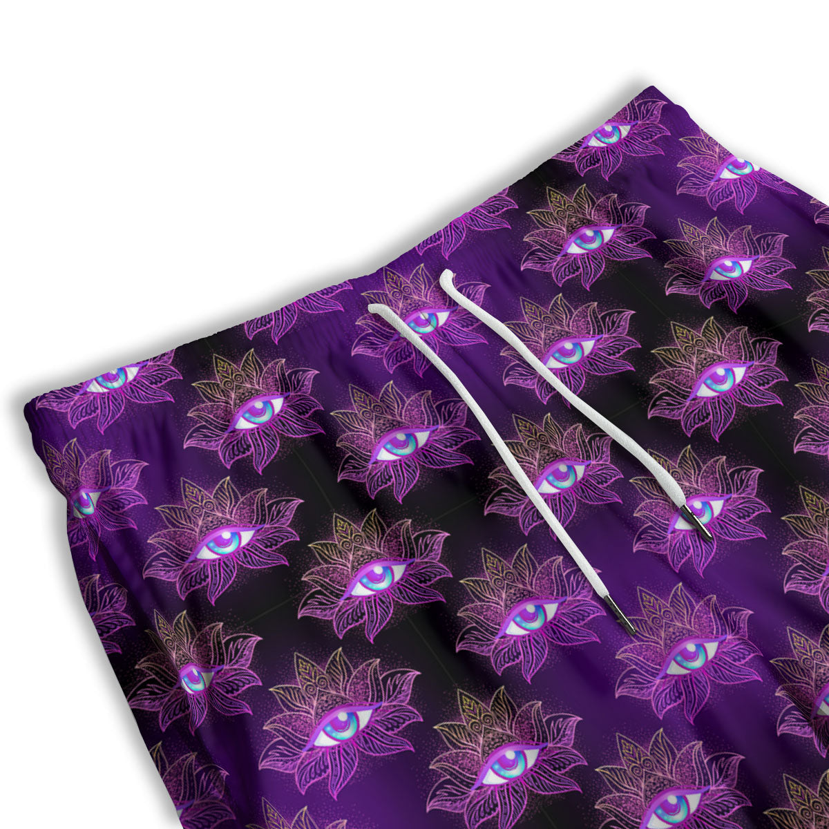 Lotus Eye Of Providence Print Pattern Men's Athletic Shorts