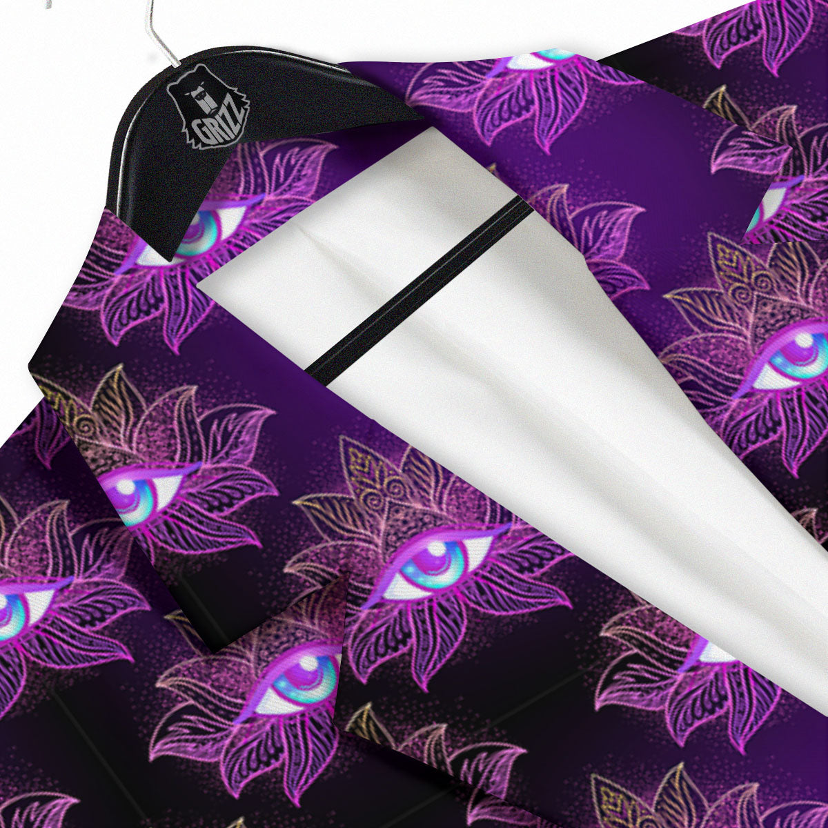 Lotus Eye Of Providence Print Pattern Men's Sport Coat-grizzshop