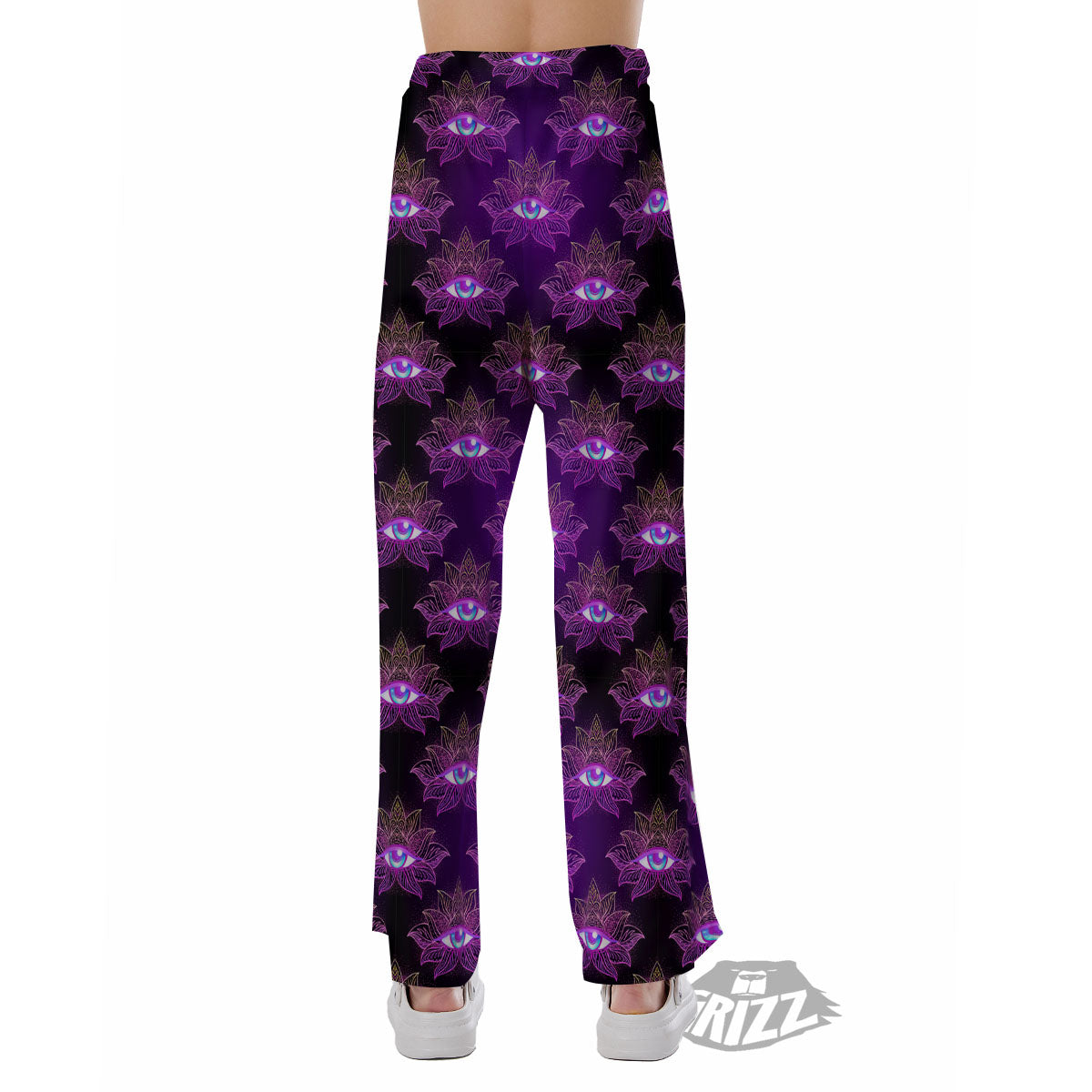 Lotus Eye Of Providence Print Pattern Pajama Pants-grizzshop