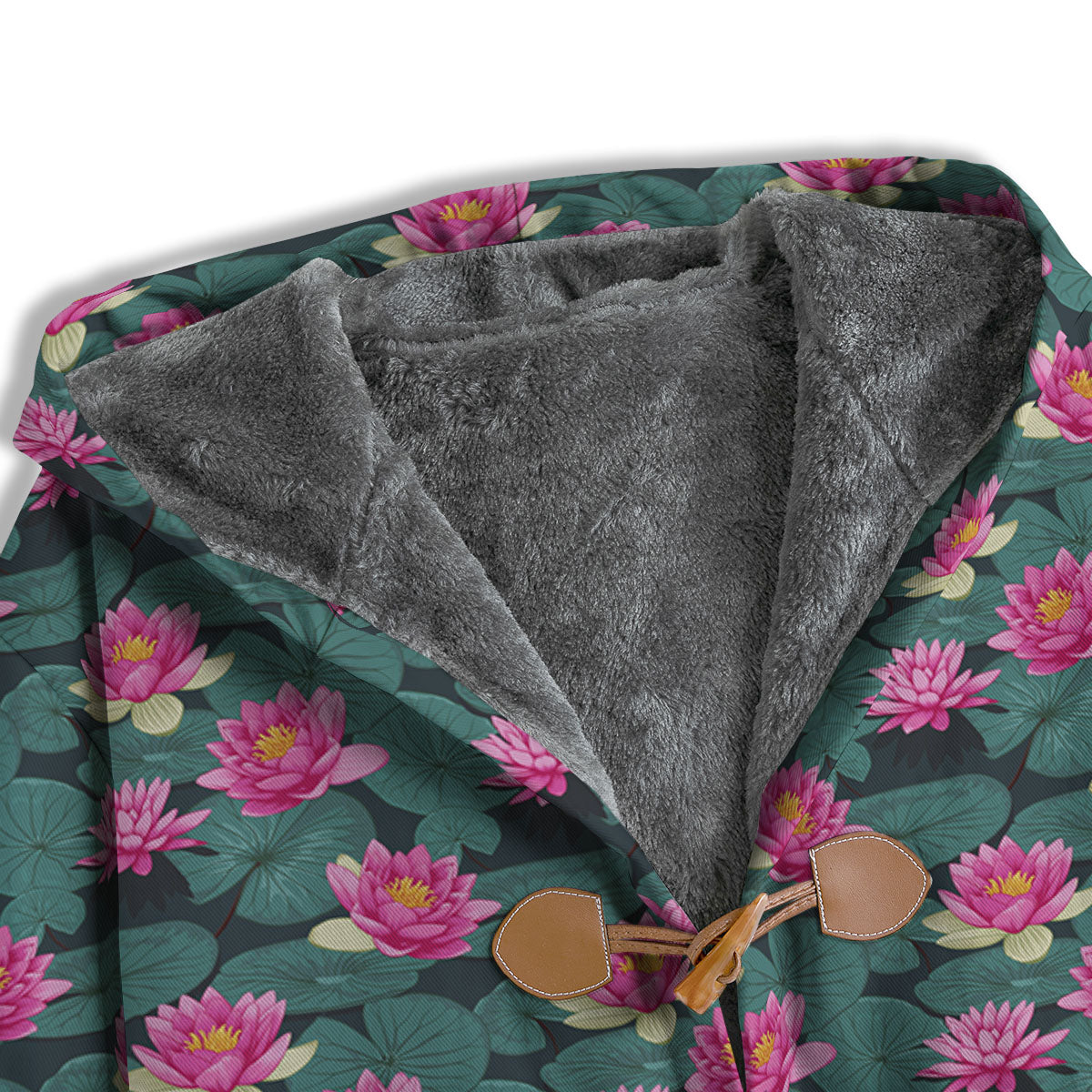 Lotus Hot Pink Print Pattern Men's Windbreaker Jacket-grizzshop