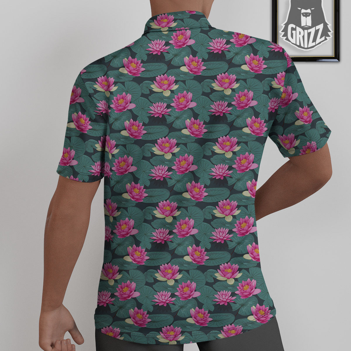 Lotus Hot Pink Print Pattern Untucked Shirts-grizzshop