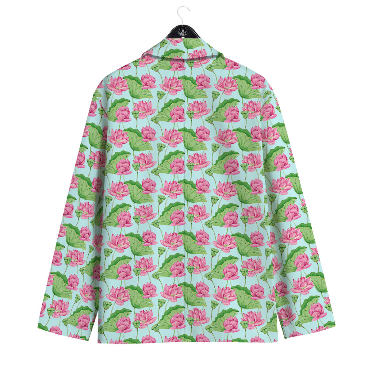 Lotus Leaf And Flower On The Water Print Pattern Men's Sport Coat-grizzshop