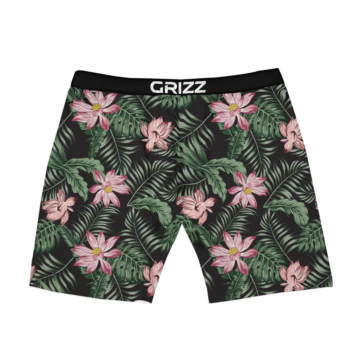 Lotus Tropical Print Pattern Boxer Briefs-grizzshop