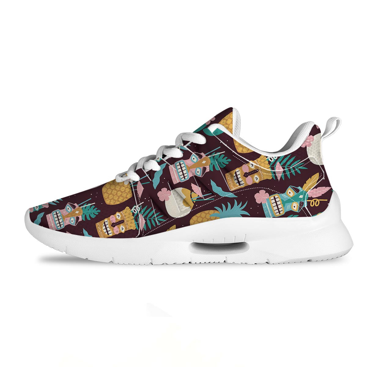 Luau Tiki Print Pattern Tennis Shoes-grizzshop
