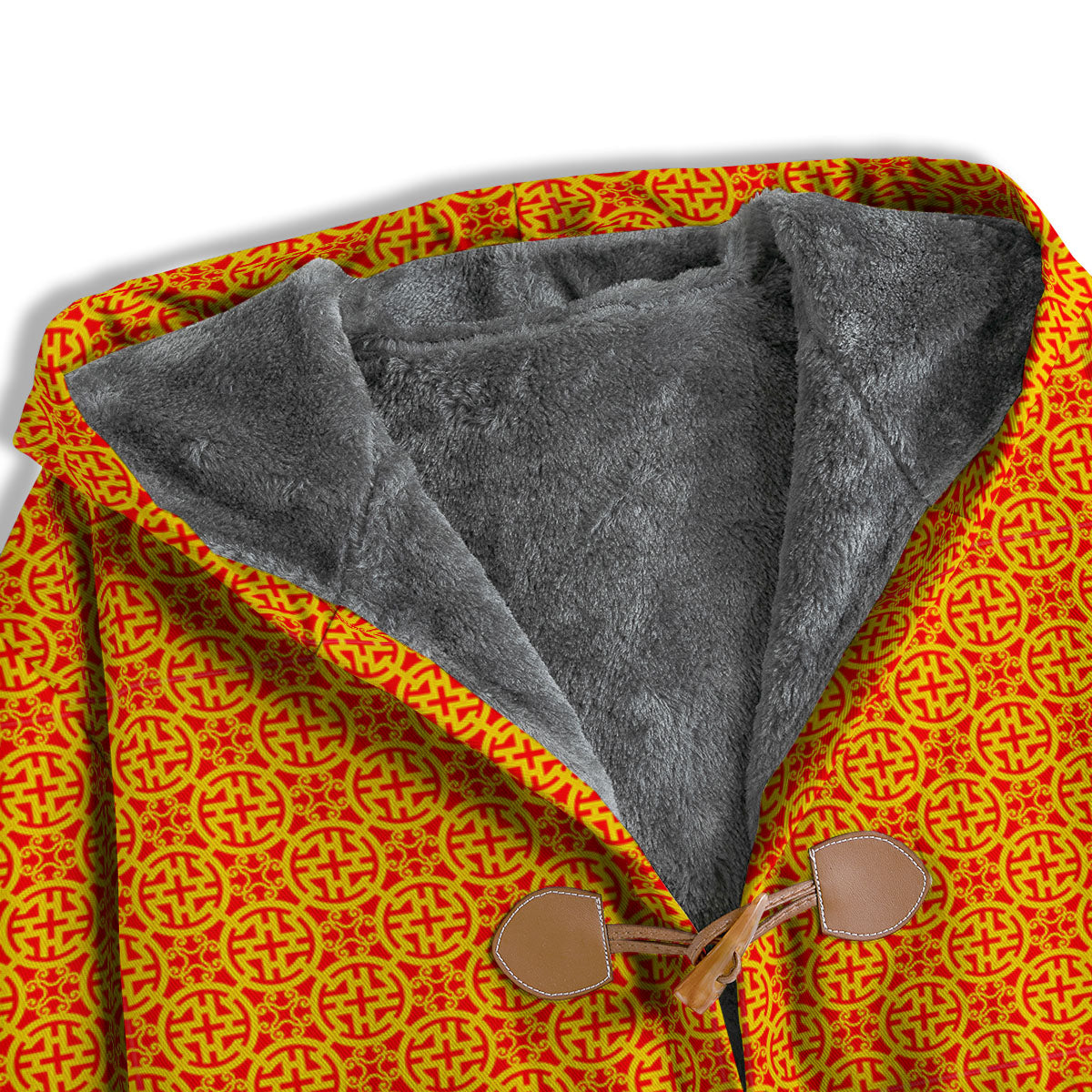 Luck Symbol Chinese Print Pattern Men's Windbreaker Jacket-grizzshop