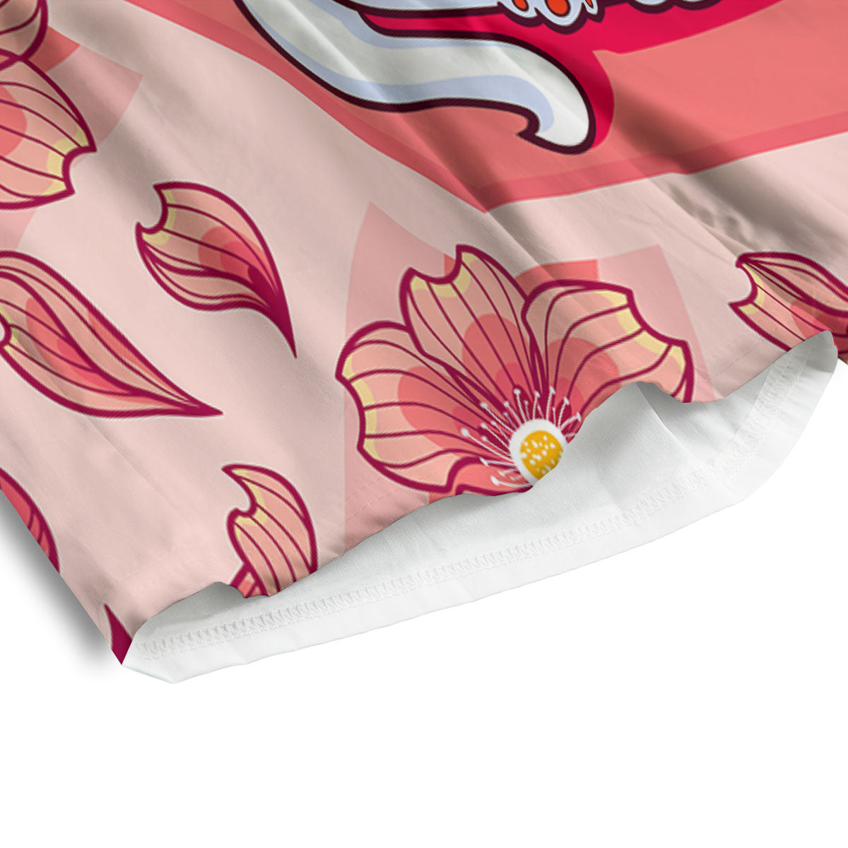 Lucky Cat And Sakura Japanese Print Men's Athletic Shorts