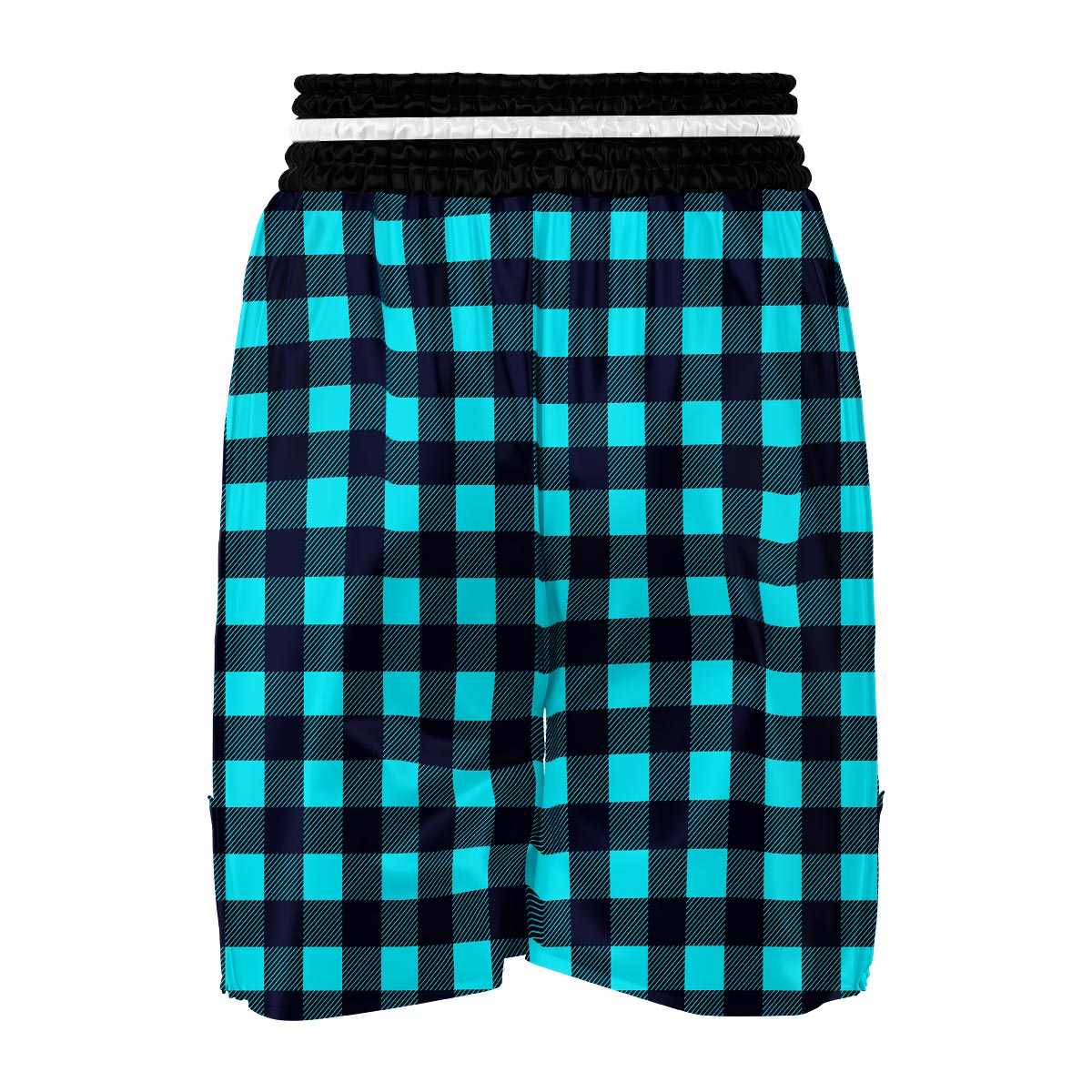 Lumberjack Blue Pattern Print Boxing Shorts-grizzshop