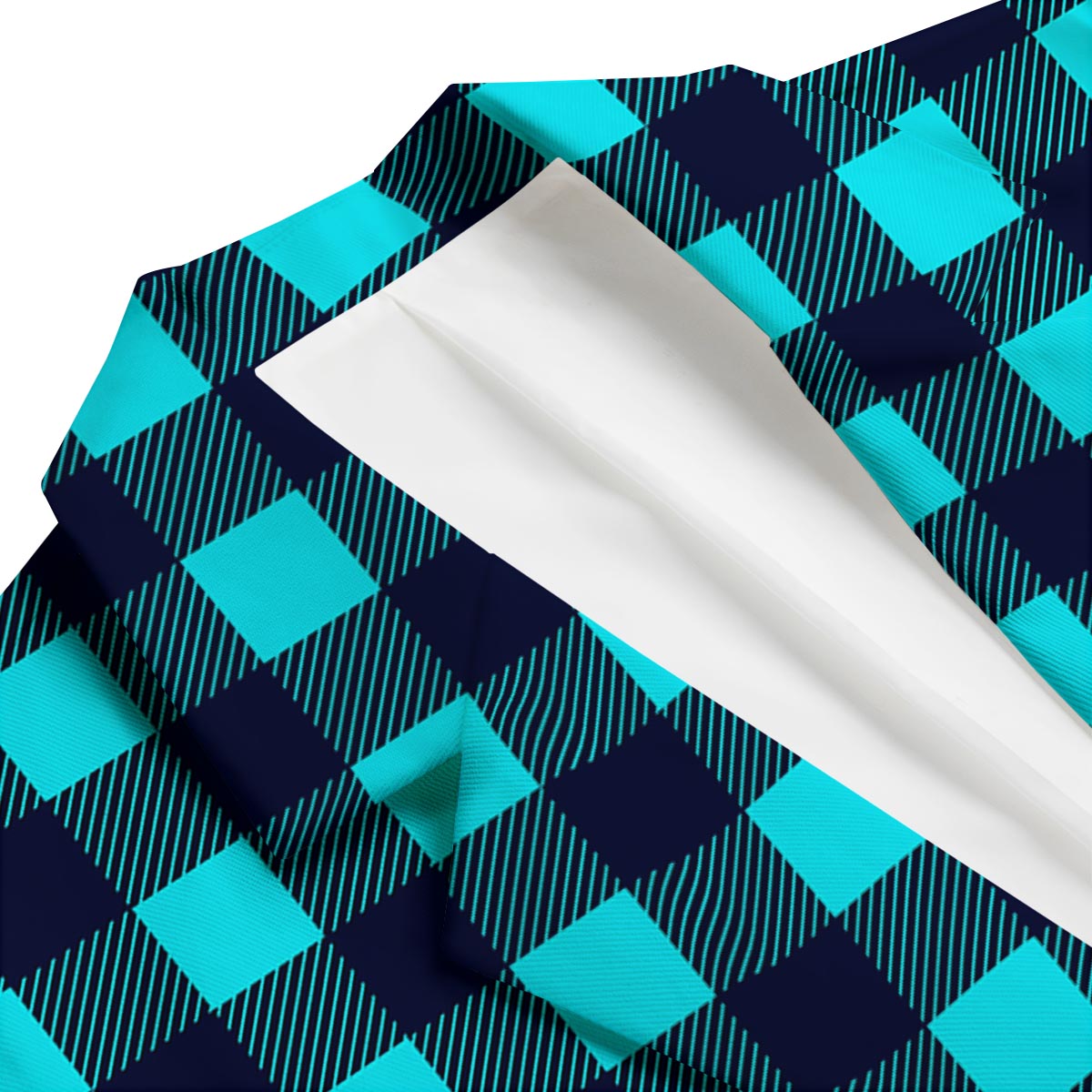 Lumberjack Blue Pattern Print Men's Blazer-grizzshop