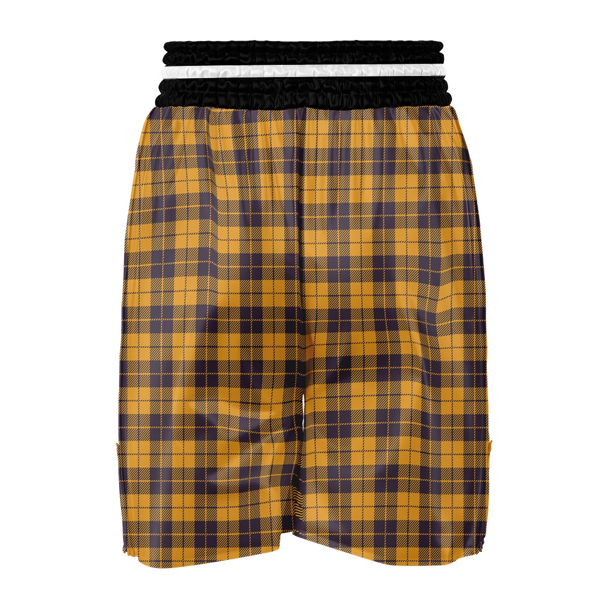 Lumberjack Yellow Pattern Print Boxing Shorts-grizzshop