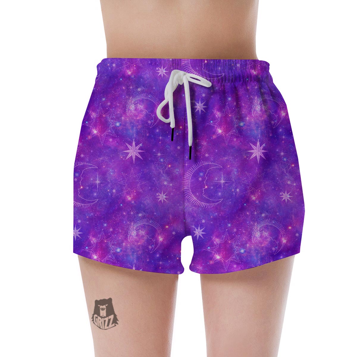 Luna Galaxy Space Women's Shorts-grizzshop