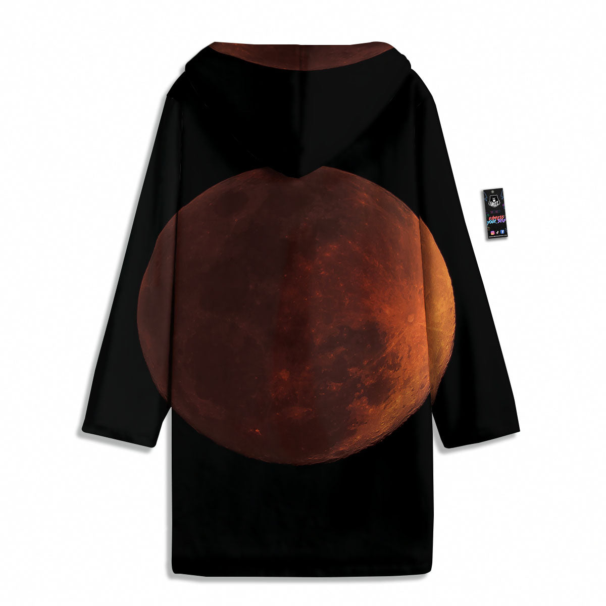 Lunar Cycle Eclipse Print Men's Windbreaker Jacket-grizzshop