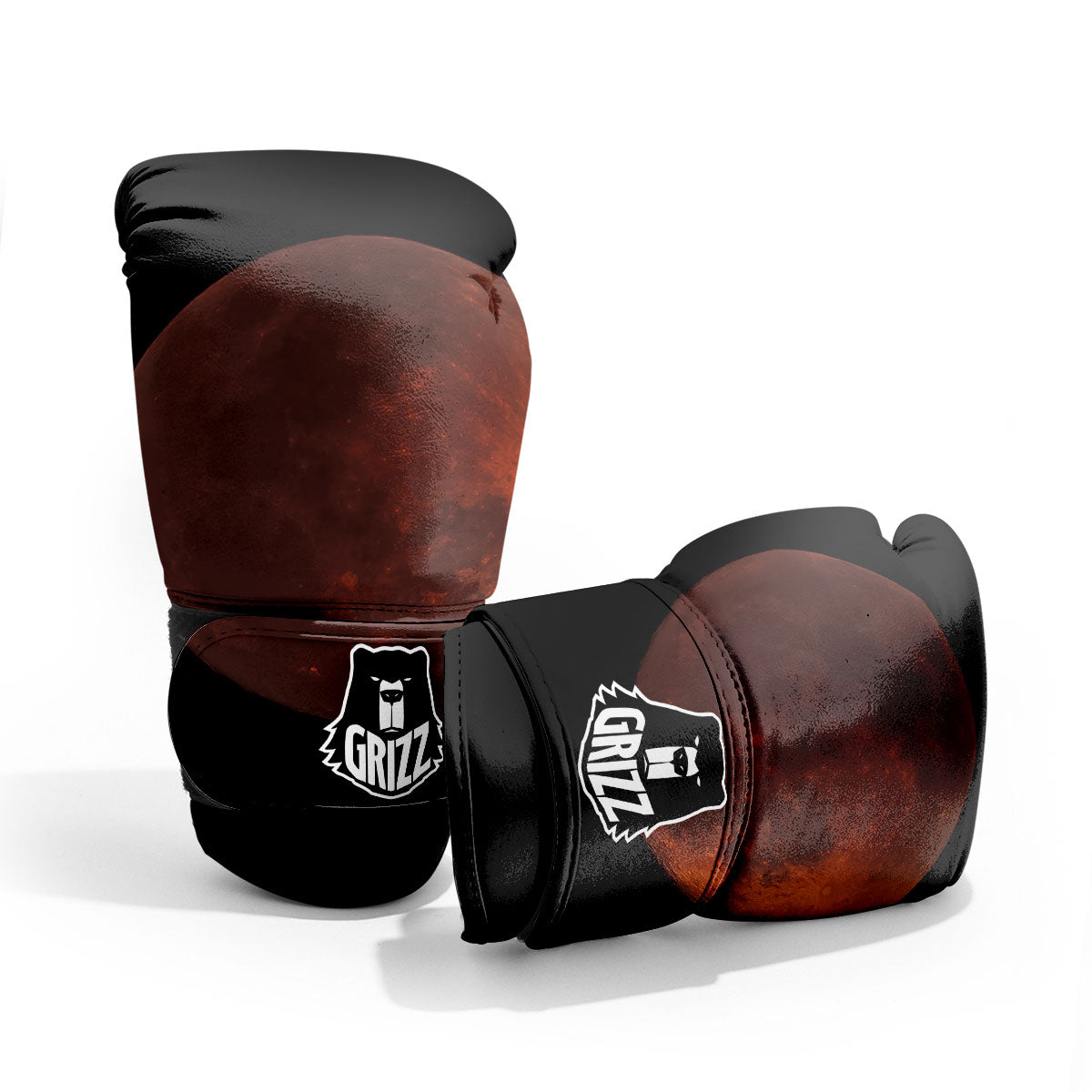 Lunar Cycle Eclipse Print Sparring Gloves-grizzshop