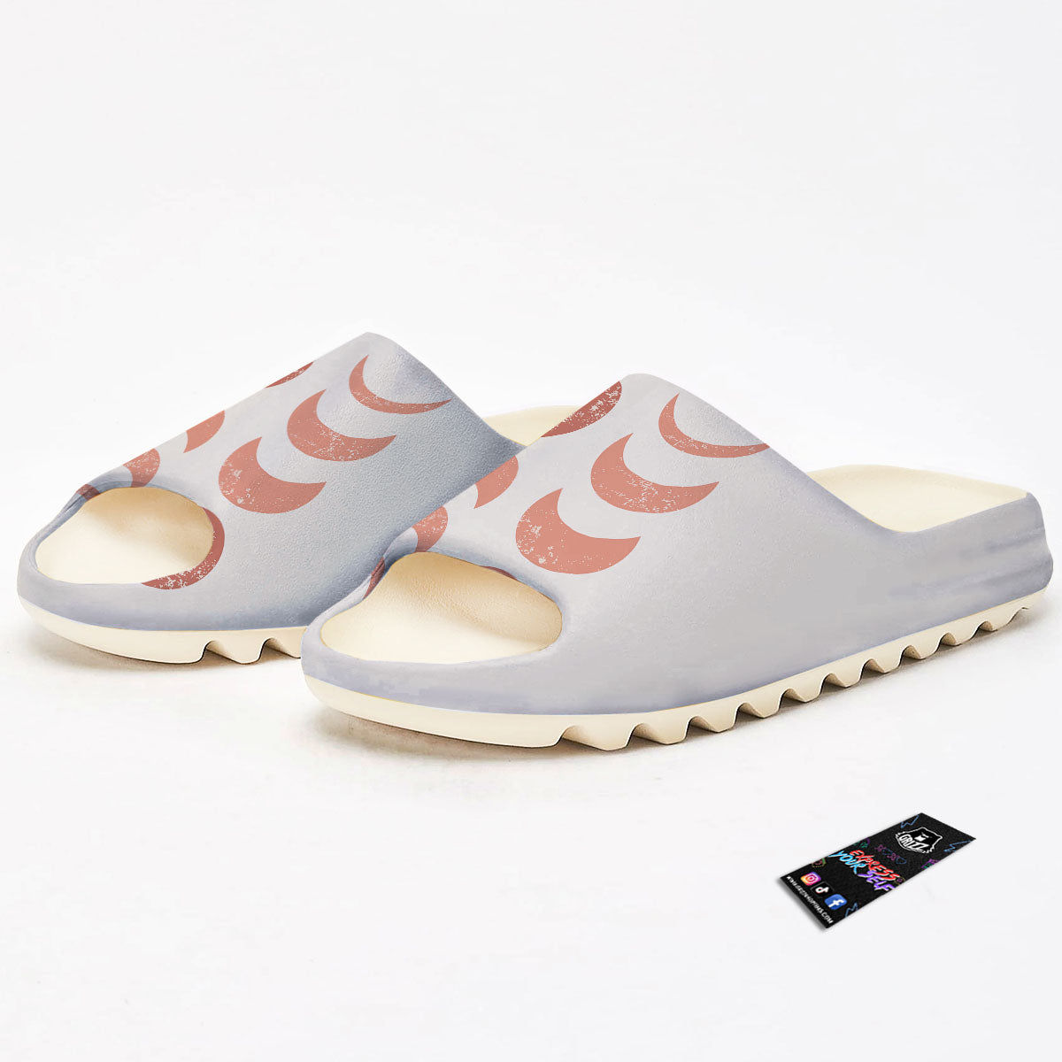 Lunar Cycle Phase Print Sandals-grizzshop