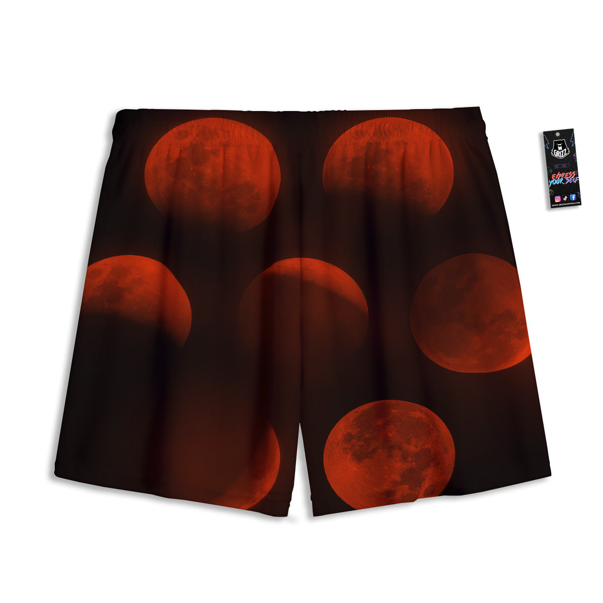 Knitted Geometric Xmas Print Pattern Mesh Shorts