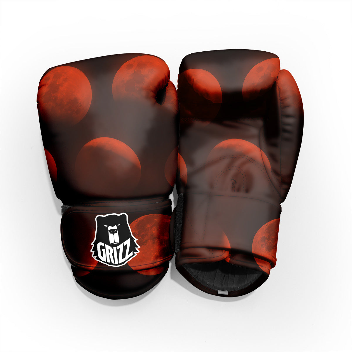 Lunar Phase Blood Moon Print Pro Boxing Glove