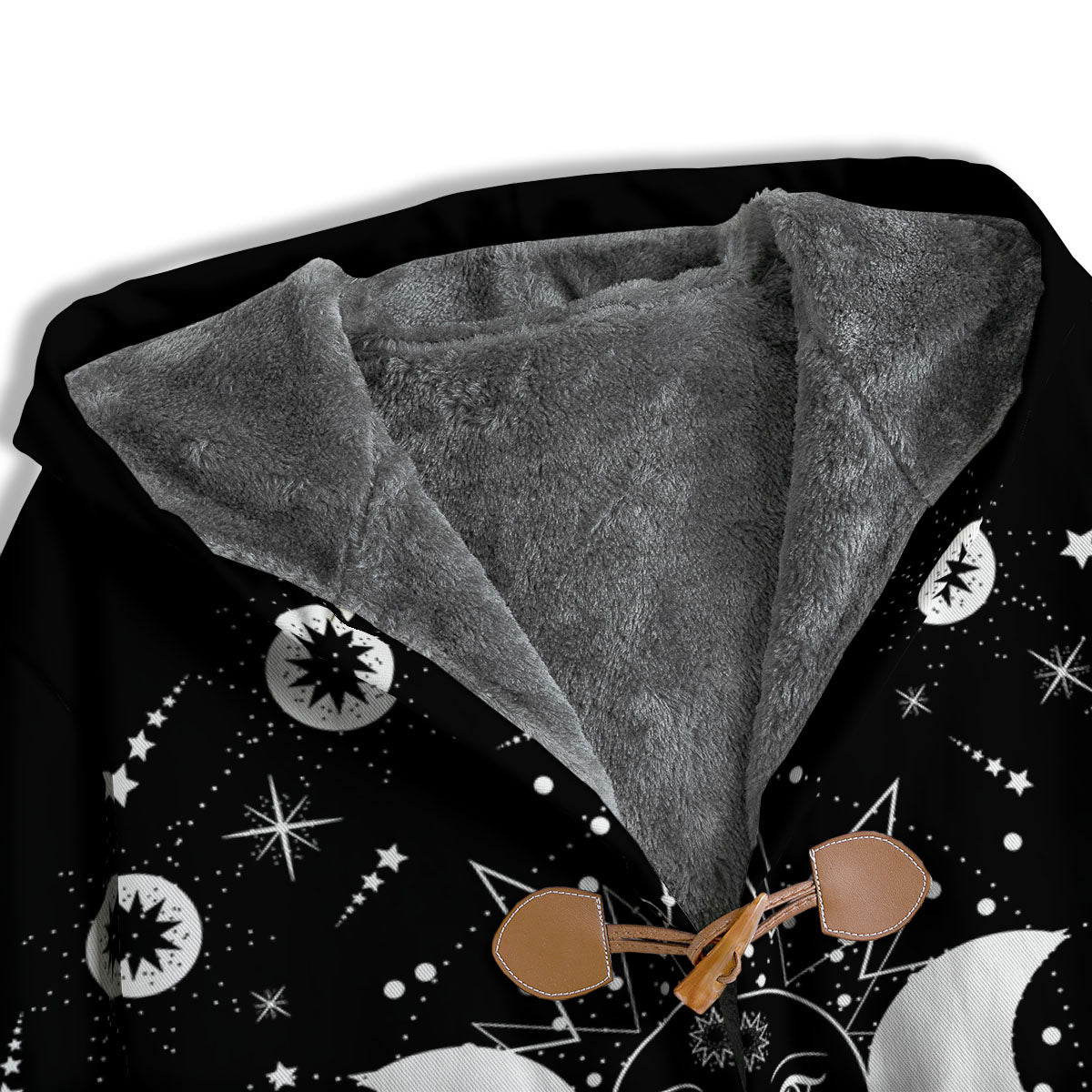 Lunar Phase Galaxy Print Men's Windbreaker Jacket-grizzshop