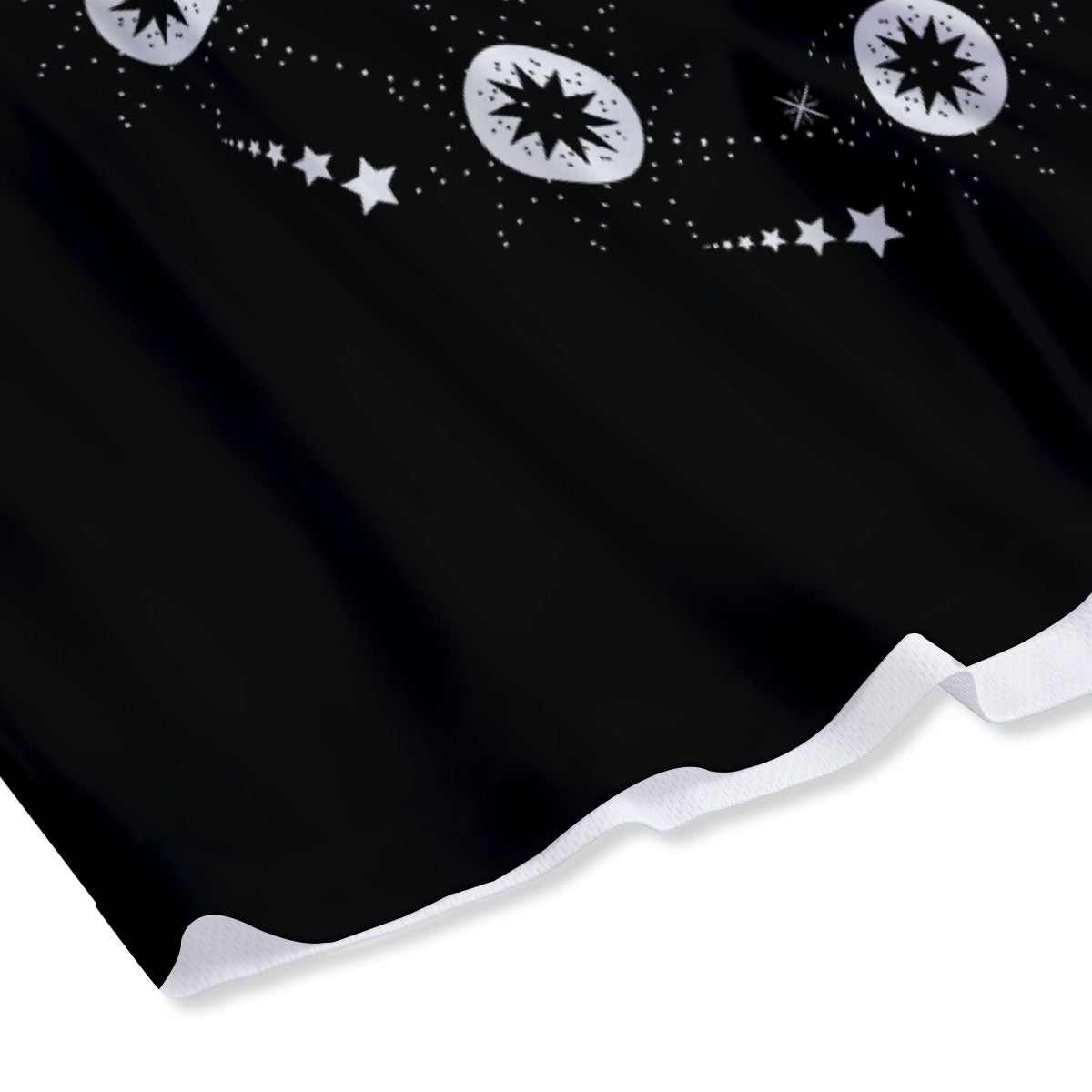 Lunar Phase Galaxy Print Mesh Shorts