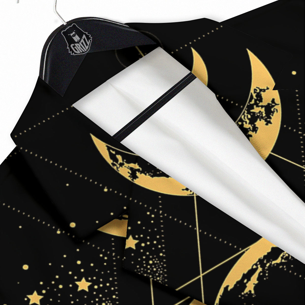 Lunar Phase Mystical Print Men's Sport Coat-grizzshop