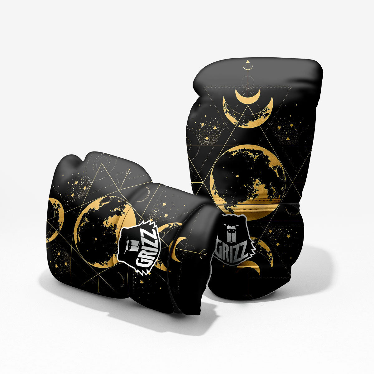 Lunar Phase Mystical Print Pro Boxing Glove