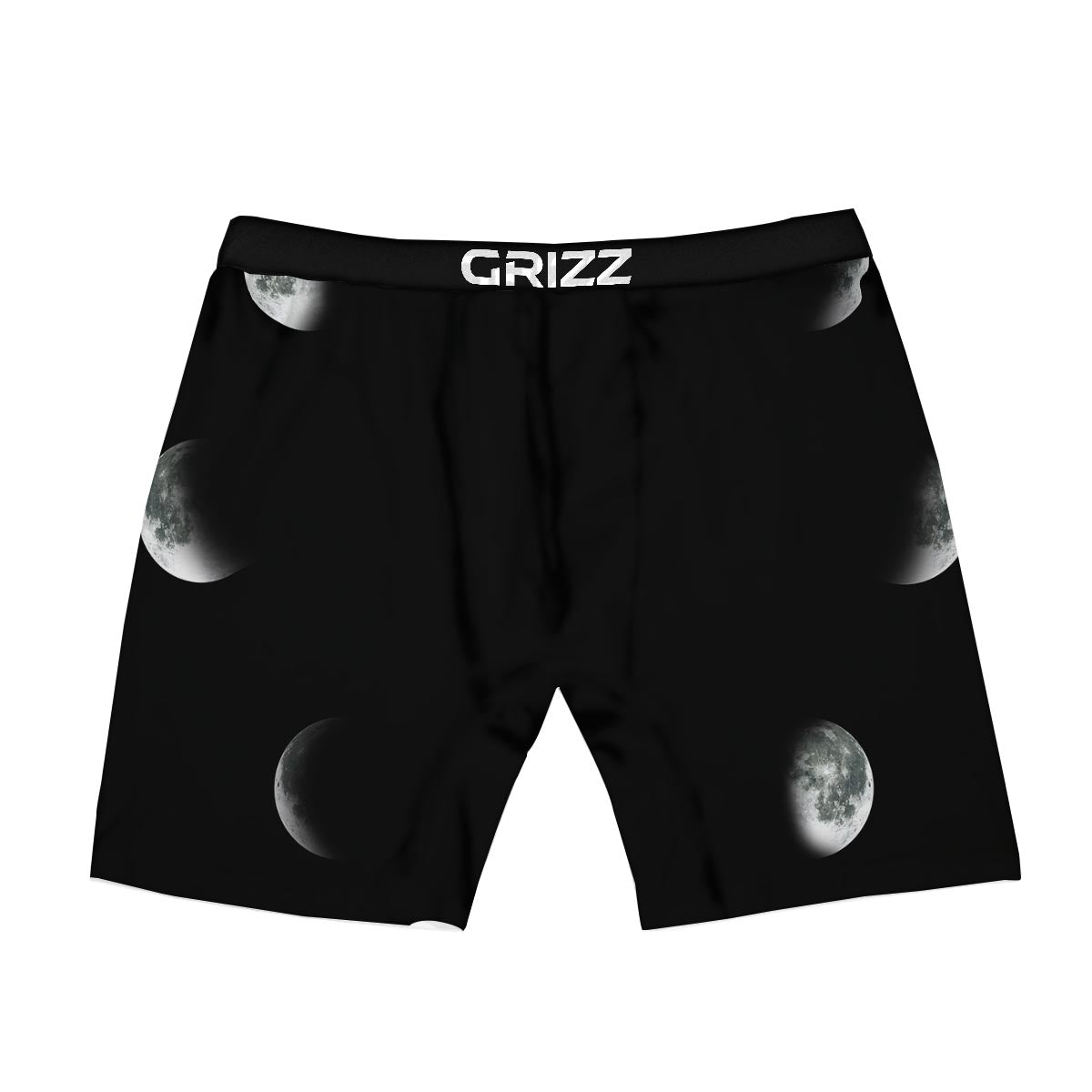 Lunar Phase Starry Sky Print Boxer Briefs-grizzshop