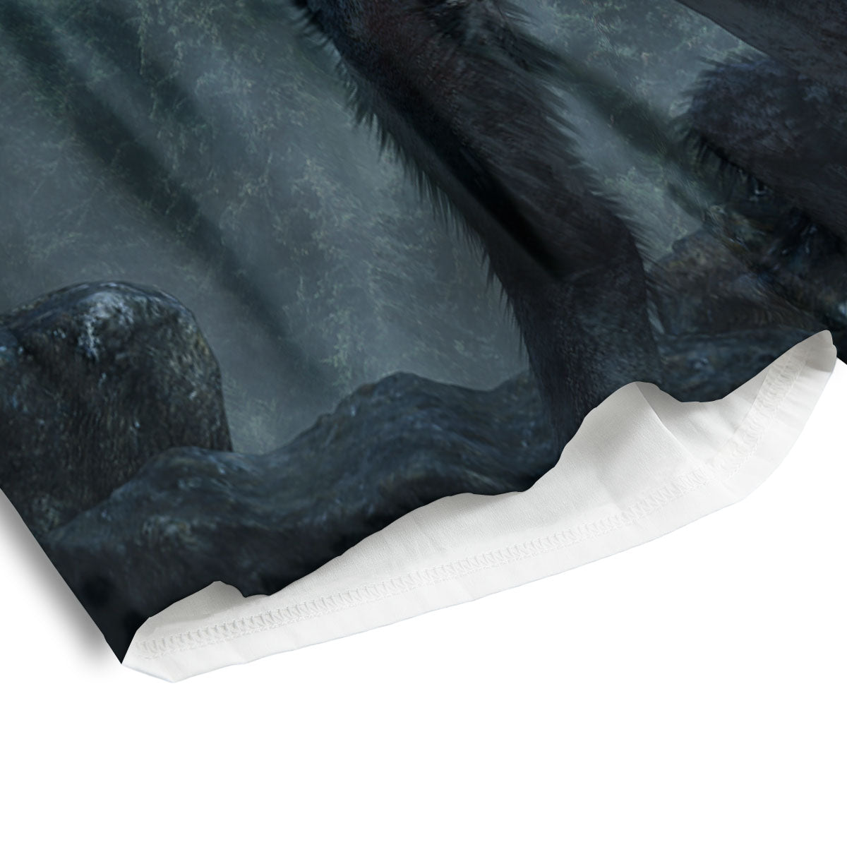 Lycan werewolf And Full Moon Print Men's Athletic Shorts