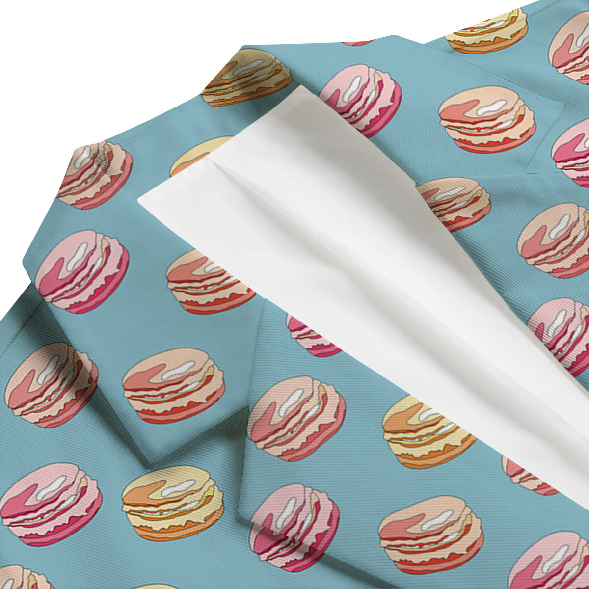 Macaron Cute Print Pattern Men's Blazer-grizzshop