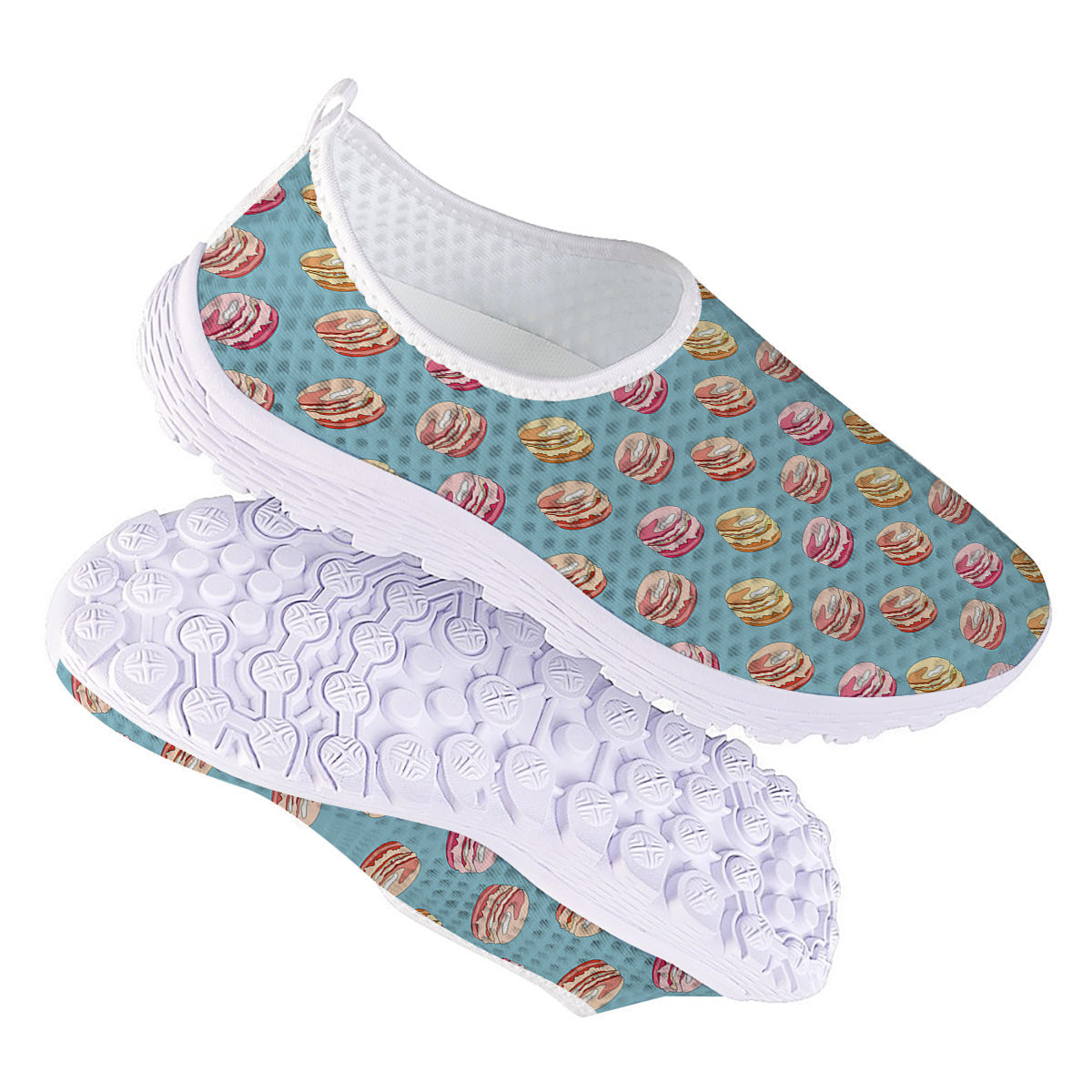 Macaron Cute Print Pattern Nurse Shoes-grizzshop