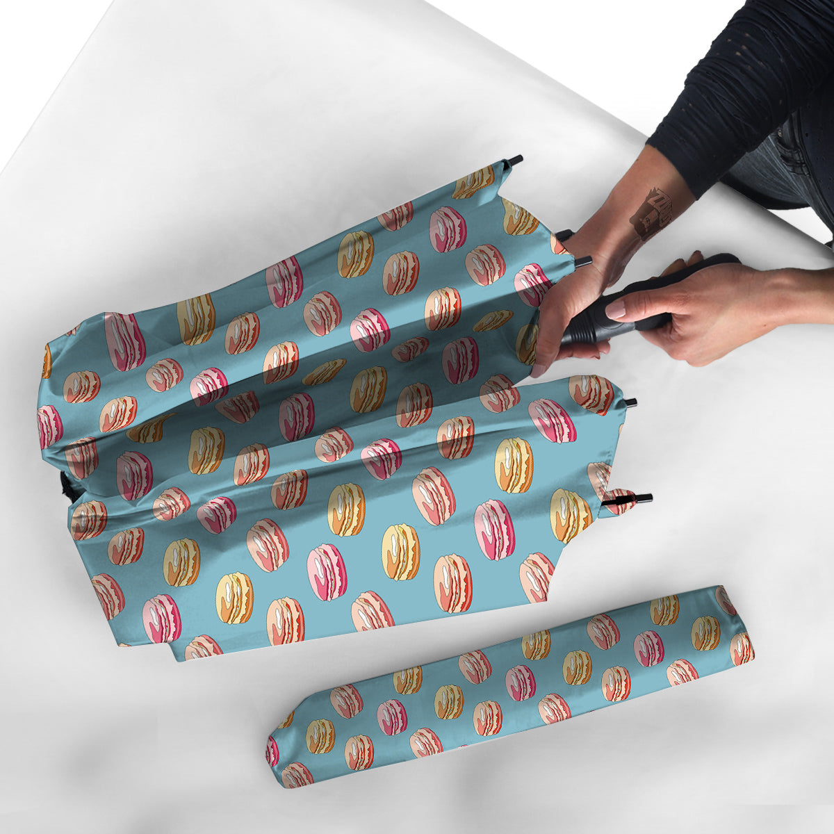 Macaron Cute Print Pattern Umbrella-grizzshop