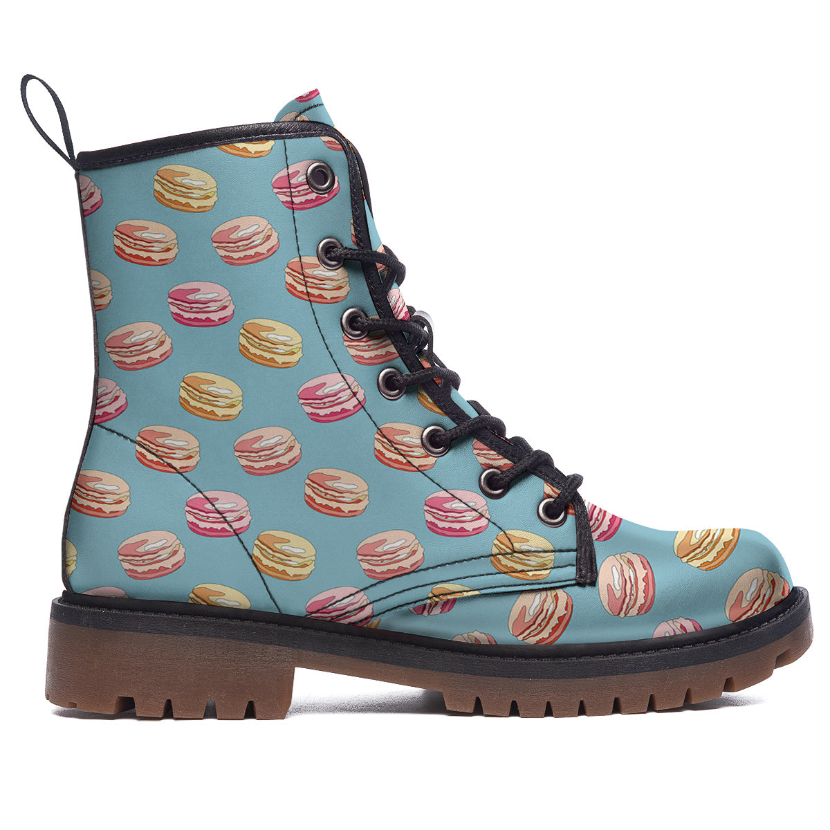 Macaron Cute Print Pattern Work Boots-grizzshop