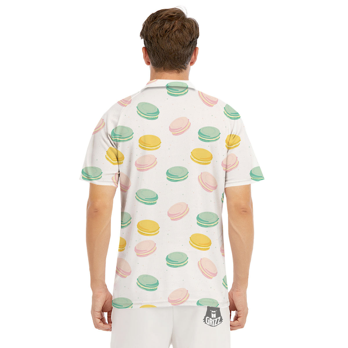 Macaron Pastel Print Pattern Men's Golf Shirts-grizzshop