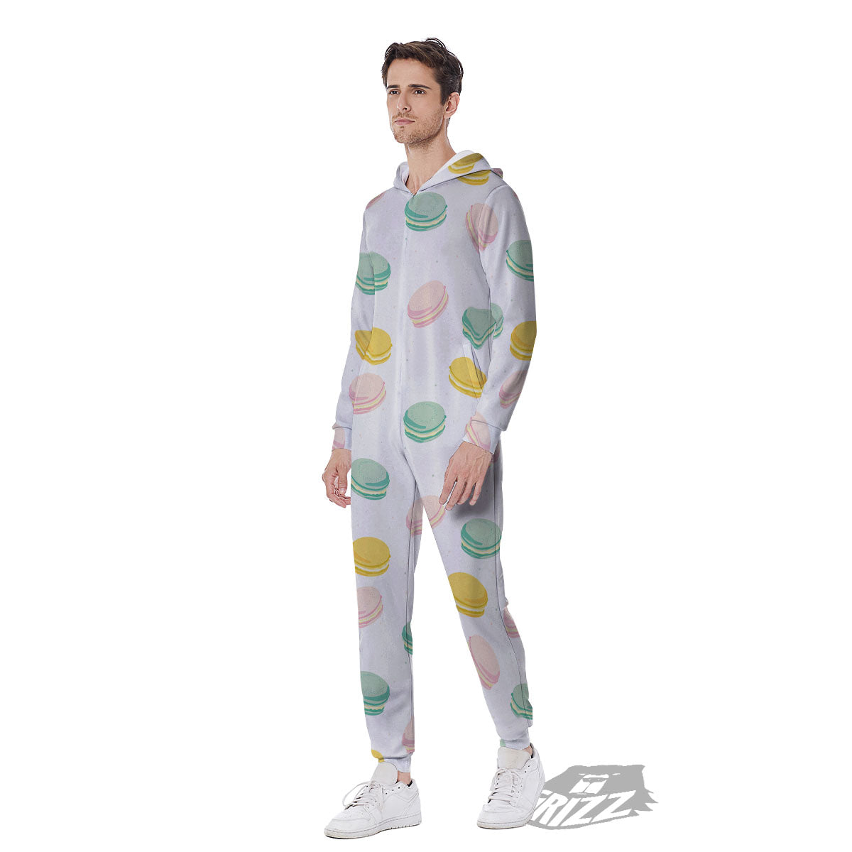Macaron Pastel Print Pattern Men's Jumpsuit-grizzshop