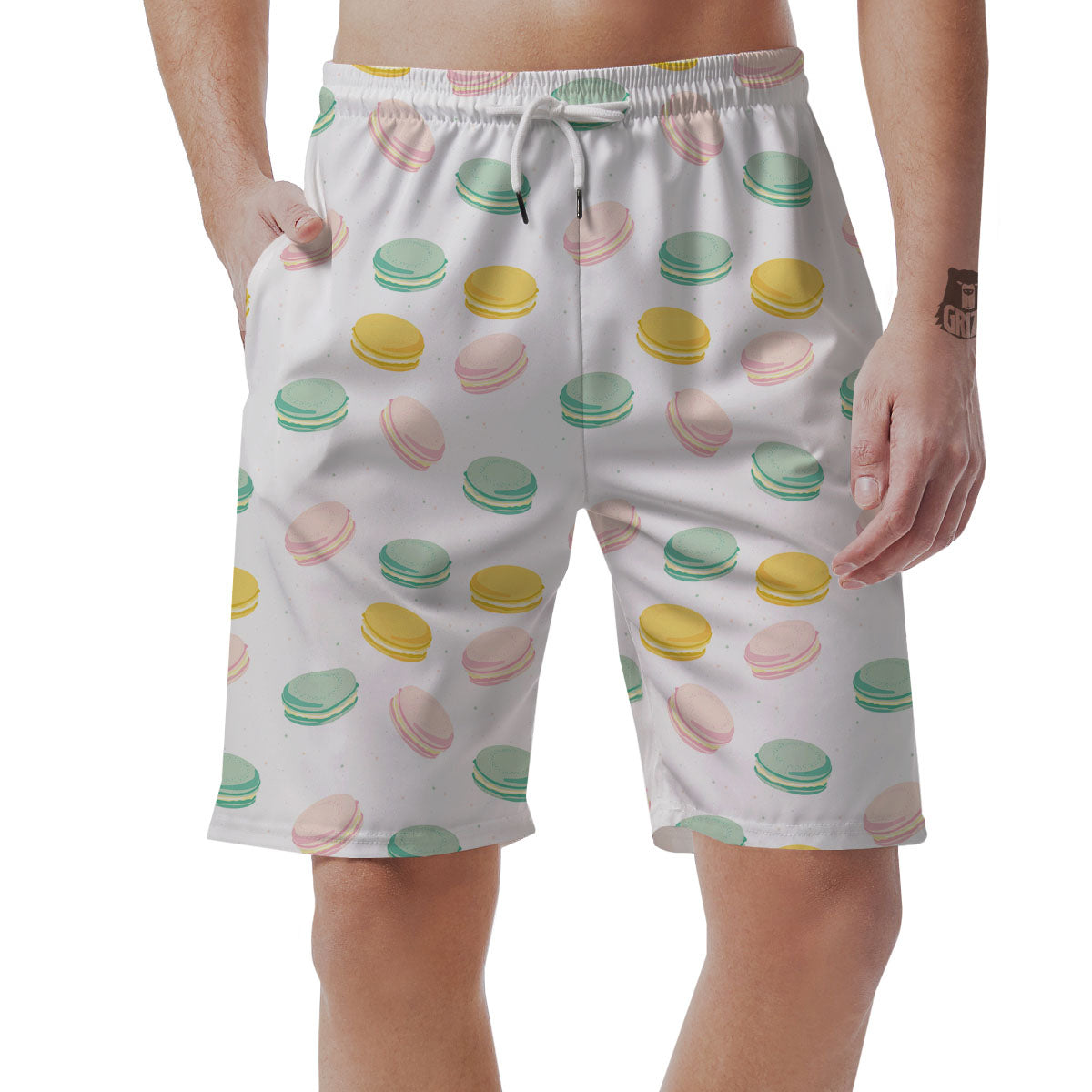 Macaron Pastel Print Pattern Men's Shorts-grizzshop