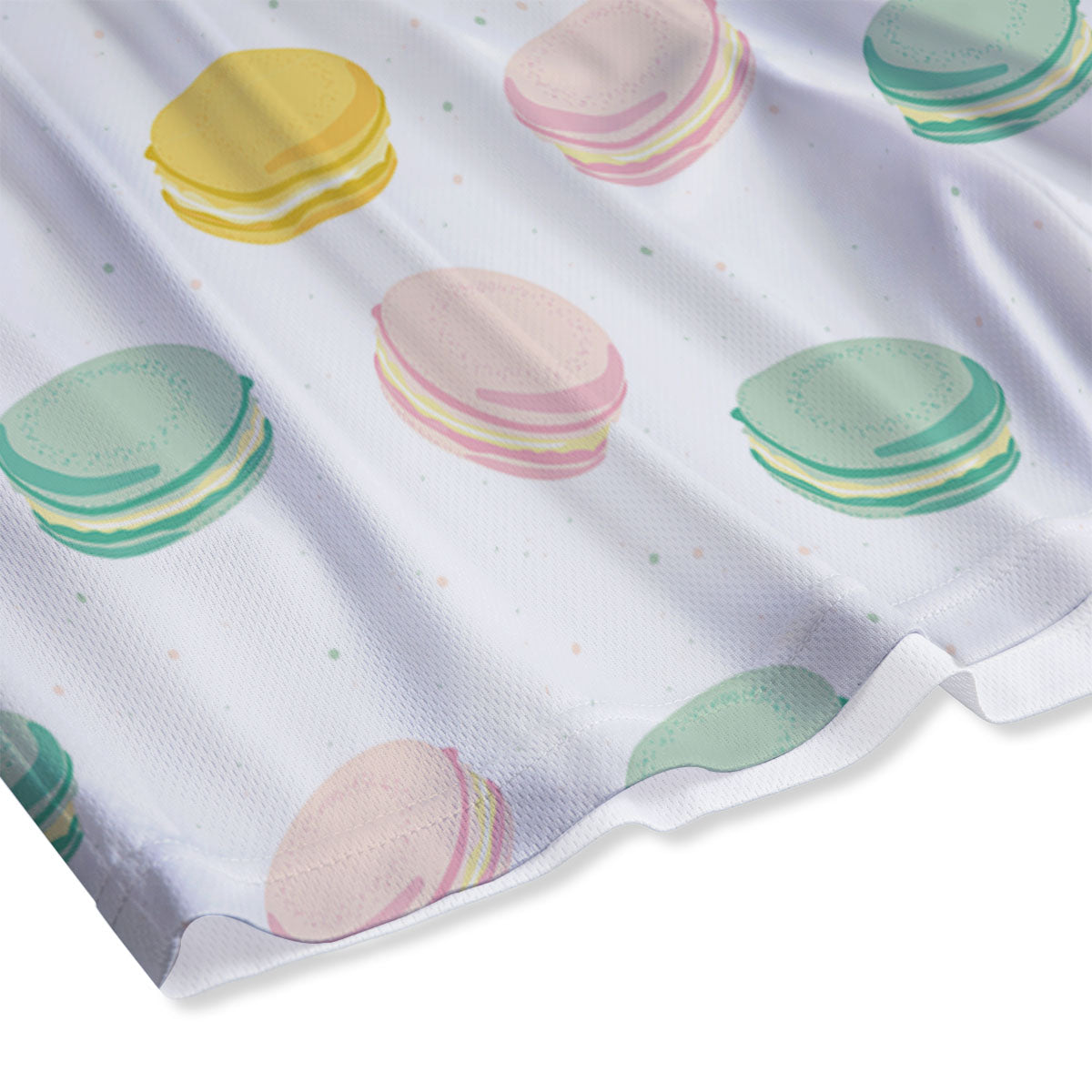 Macaron Pastel Print Pattern Mesh Shorts-grizzshop