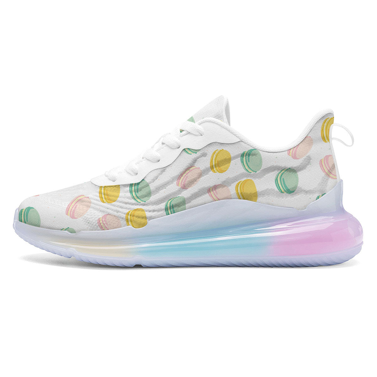Macaron Pastel Print Pattern Running Sneakers-grizzshop