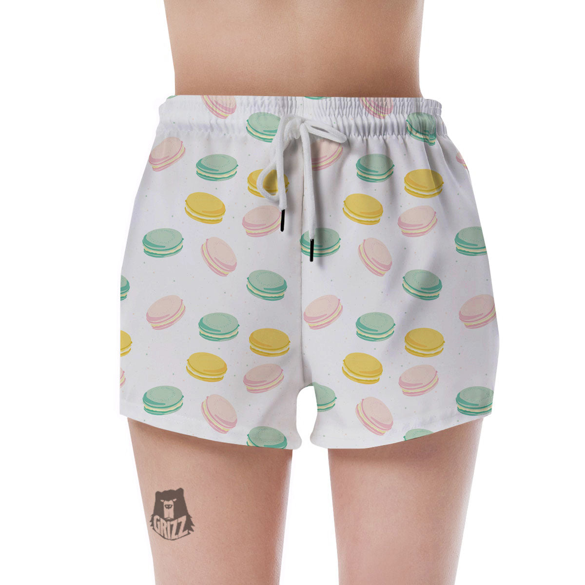 Macaron Pastel Print Pattern Women's Shorts-grizzshop