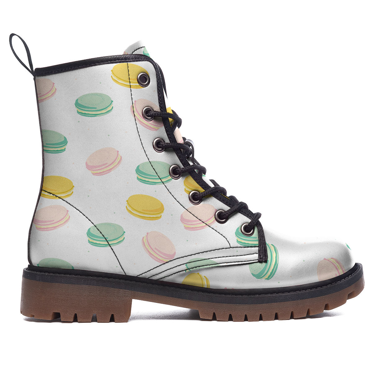 Macaron Pastel Print Pattern Work Boots-grizzshop