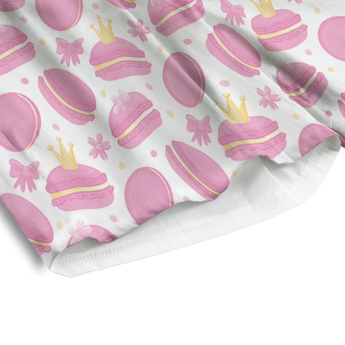 Macaron Pink Print Pattern Men's Athletic Shorts