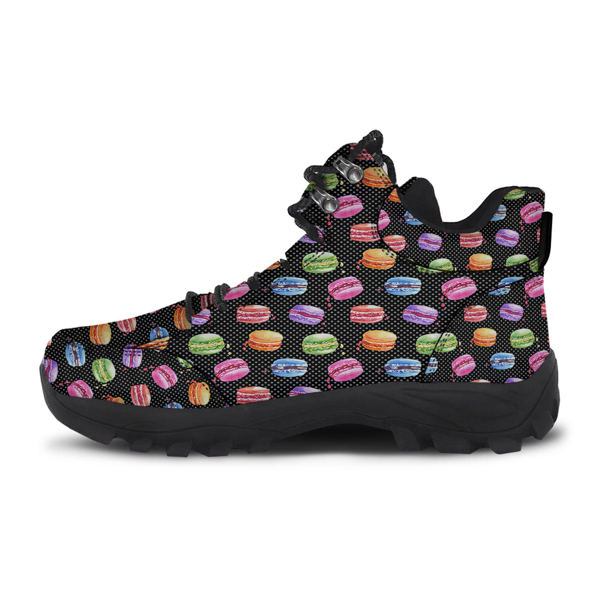 Macaron Polka Dot Print Pattern Hiking Shoes-grizzshop