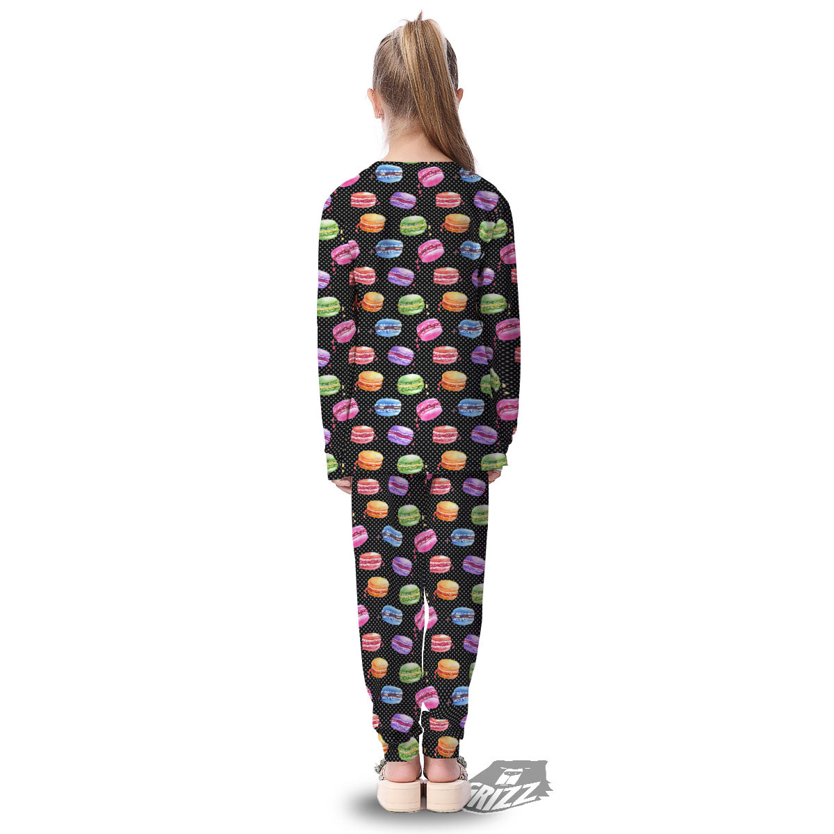 Macaron Polka Dot Print Pattern Kid's Pajamas-grizzshop