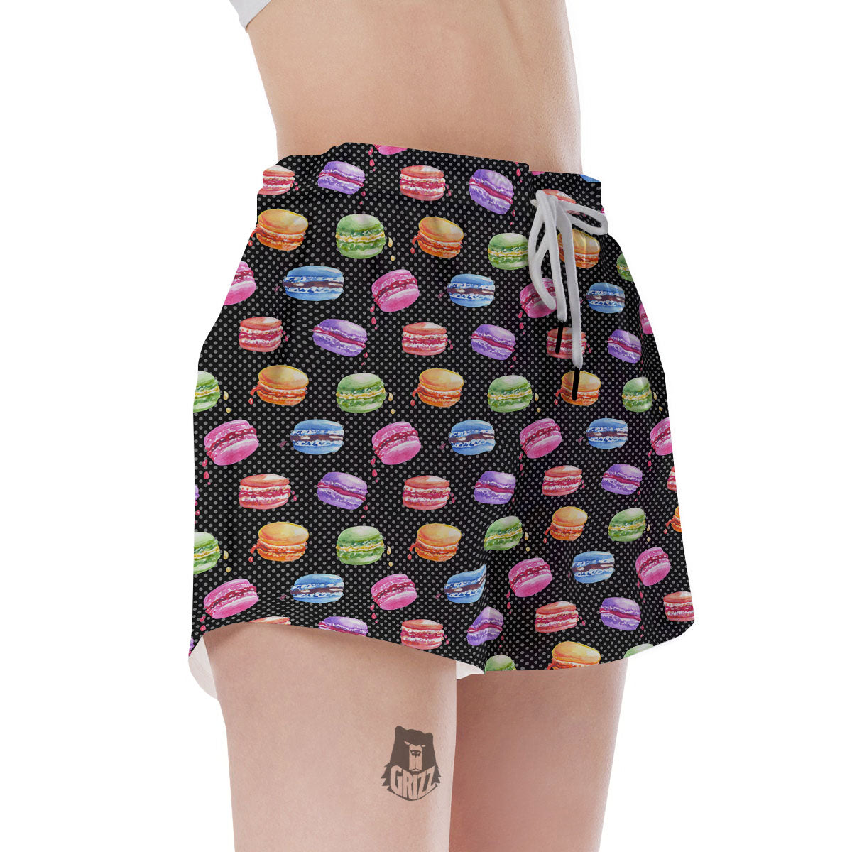Macaron Polka Dot Print Pattern Women's Shorts-grizzshop
