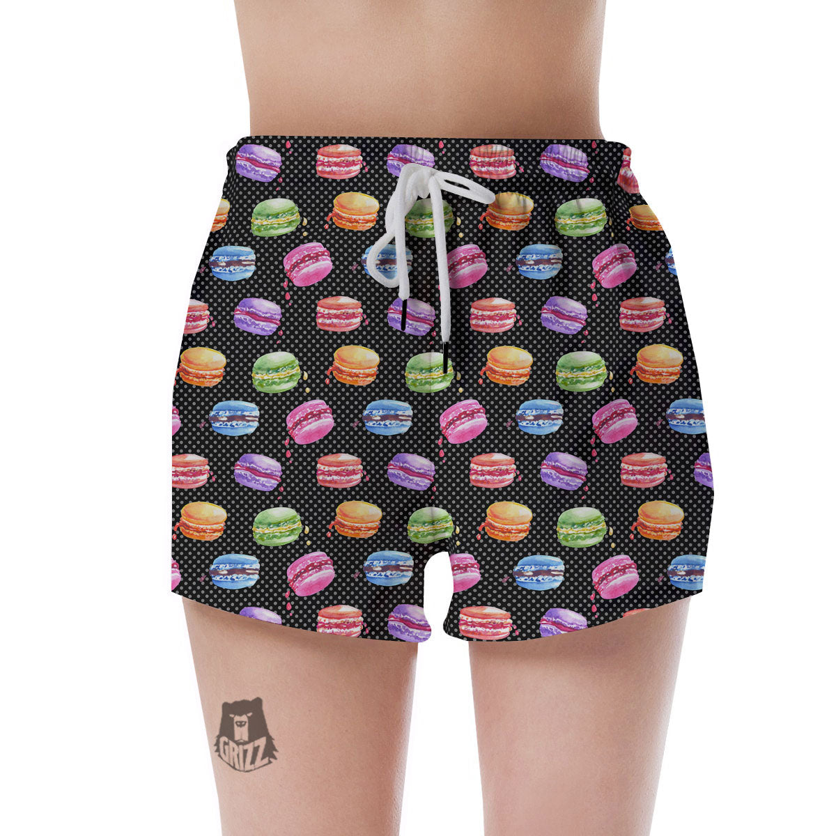 Macaron Polka Dot Print Pattern Women's Shorts-grizzshop