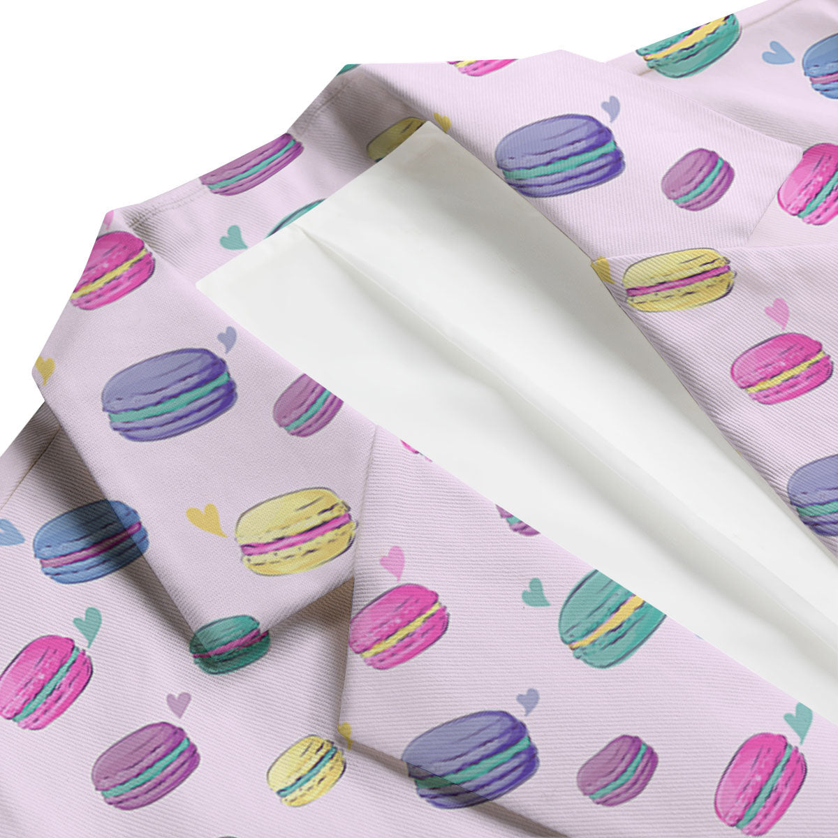 Macaron Print Pattern Men's Blazer-grizzshop